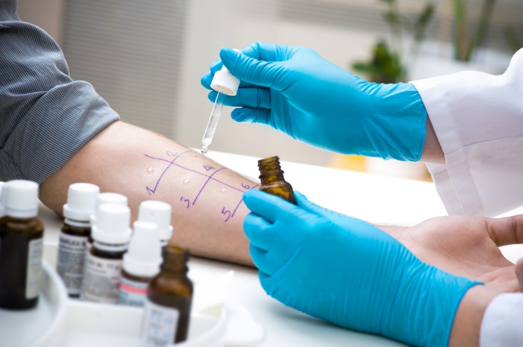 Diagnostic skin allergen test