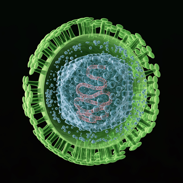 A model of the herpes simplex virus