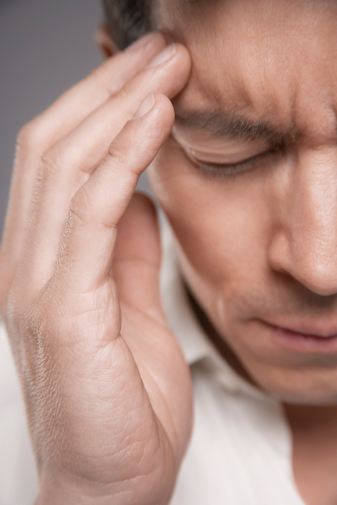 Migraine in a man, unilateral headache