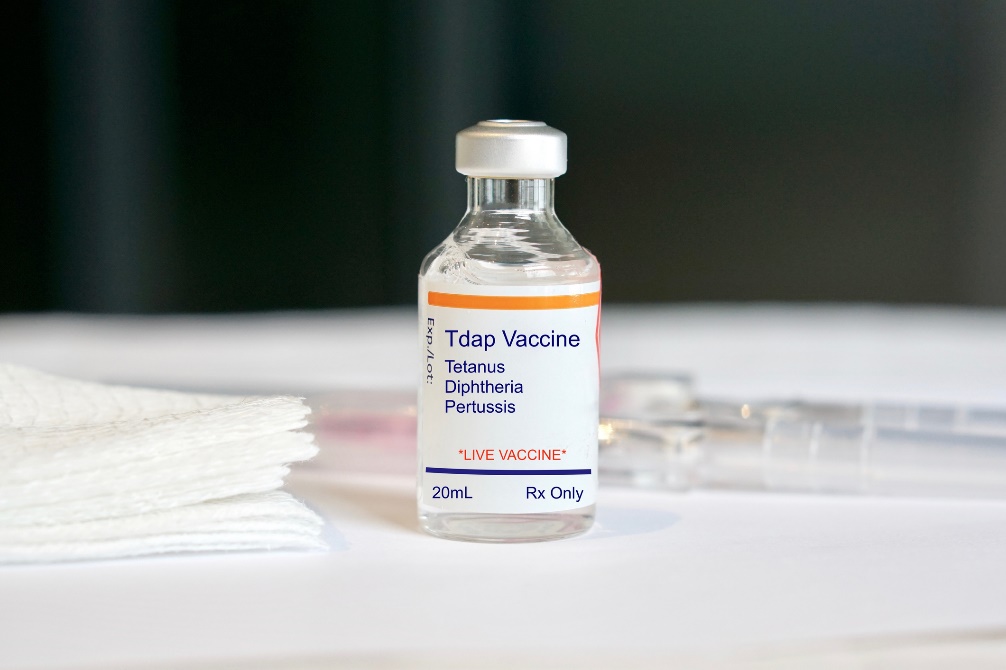 TdaP vaccine against tetanus, pertussis and diphtheria
