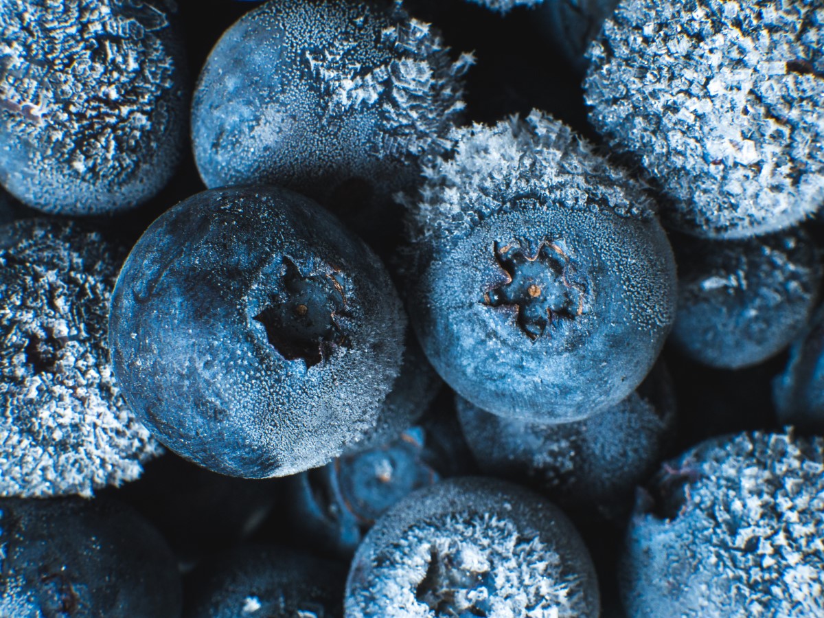 Frozen blueberries as a source of vitamin C