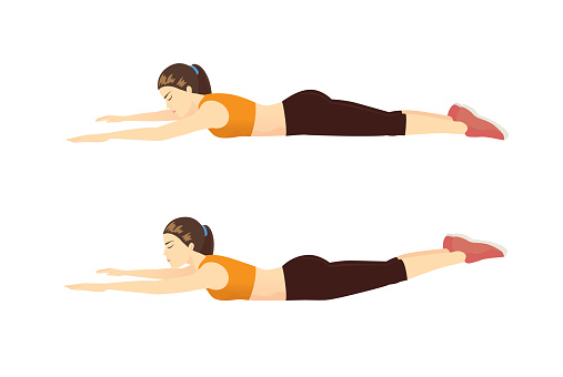 This exercise is very effective for the middle of the body. 