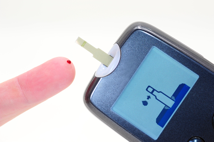 Hypoglycemia - blood glucose measurement, glucose meter