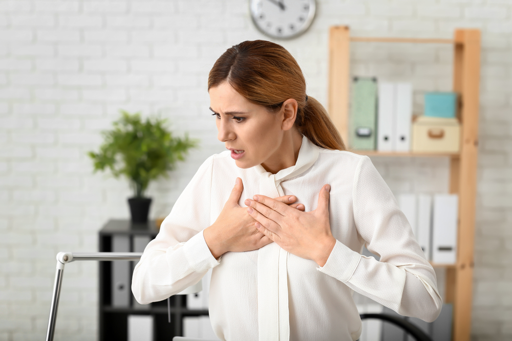 What is hyperventilation? Shortness of breath, tingling in the face, hands, muscle spasms