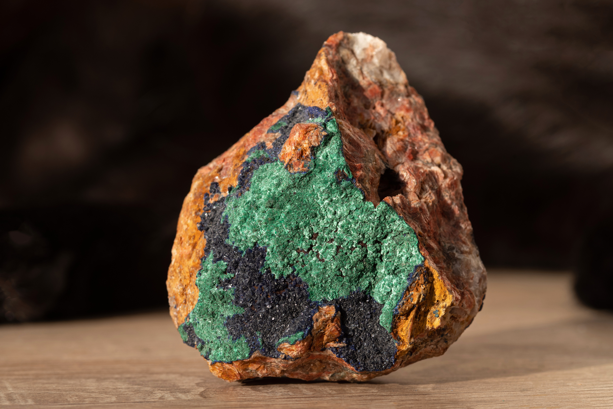 In nature, copper occurs as part of many minerals.