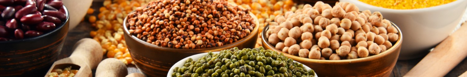 Legumes, beans, lentils, chickpeas