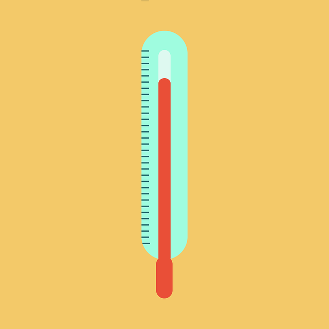 thermometer indicates high fever