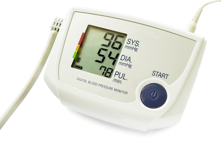 Pressure gauge measured hypotension