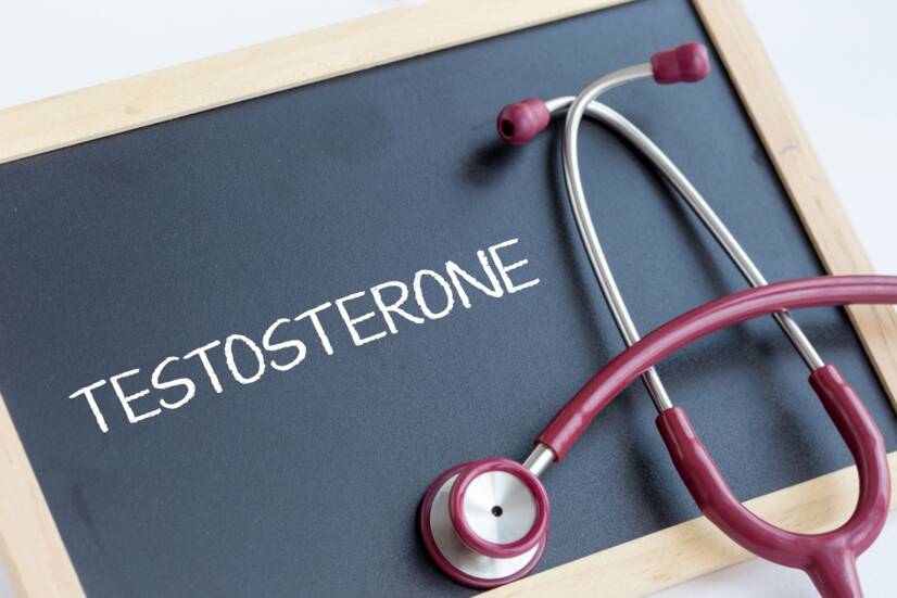 What is the hormone testosterone and how does it affect the male body?
