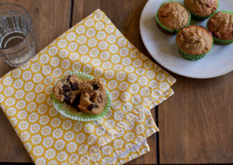 Recipe for healthy banana muffins without flour and lactose. Try it with us