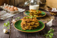 Zucchini pancakes in the oven? Fit recipe with oatmeal